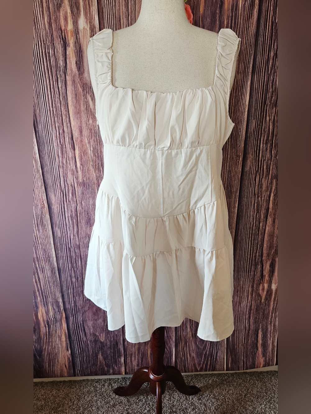 NWT PLT Shirred Corset Style Mini Dress Size 18